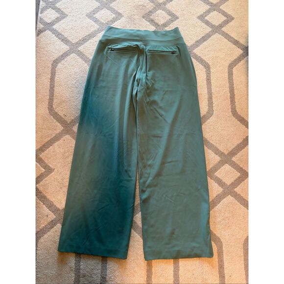 Athleta Venice Wide Leg Pants Women’s Large Deep Ocean Teal Green - Picture 6 of 6